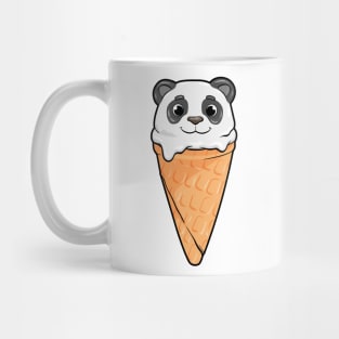 Panda with Waffle and Ice cream Mug